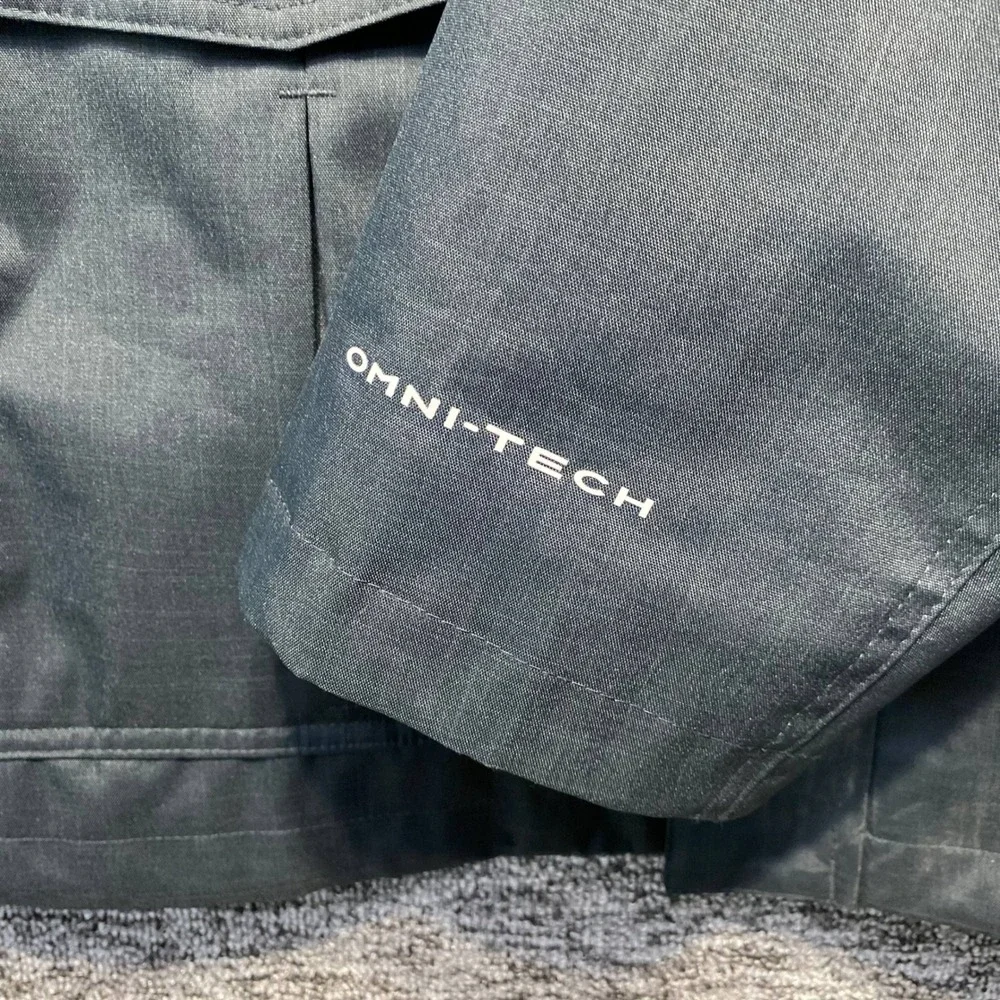 Columbia Omni Tech Interchange Parka Jacket Mens 3XT Dark Slate Gray Hooded Coat